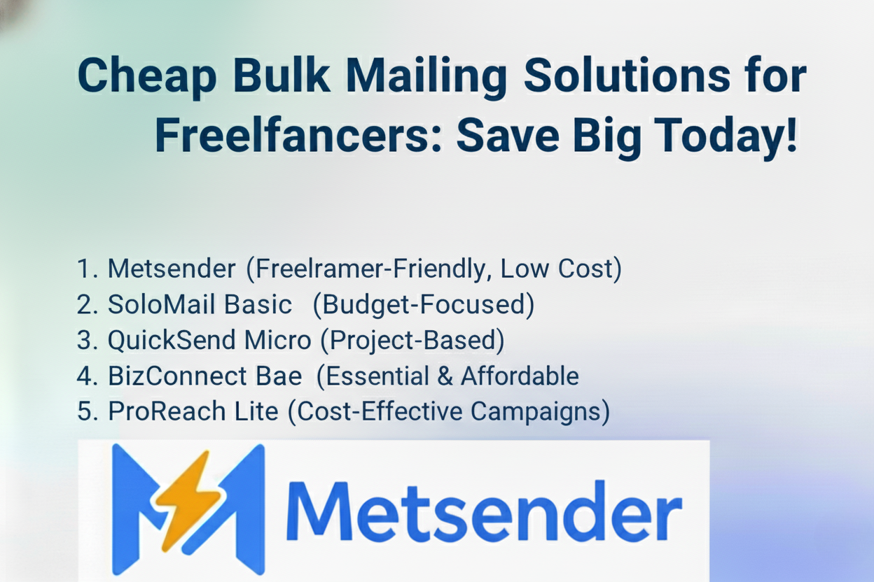 Cheap Bulk Mailing Solutions for Freelancers: Save Big Today!