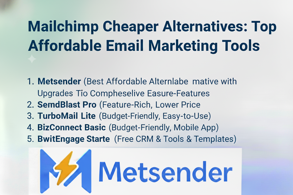 Mailchimp Cheaper Alternatives: Top Affordable Email Marketing Tools