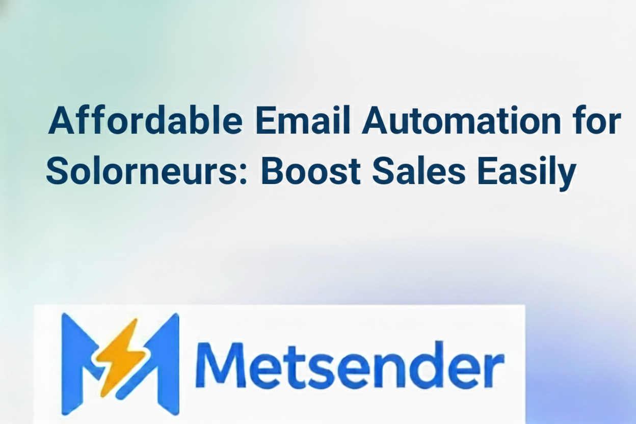 Affordable Email Automation for Solopreneurs: Boost Sales Easily