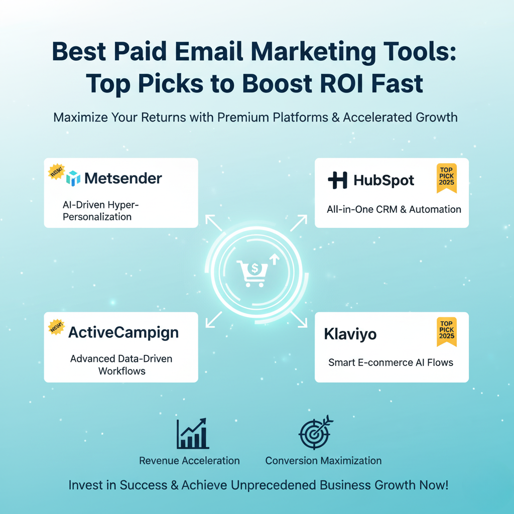 Best Paid Email Marketing Tools: Top Picks to Boost ROI Fast