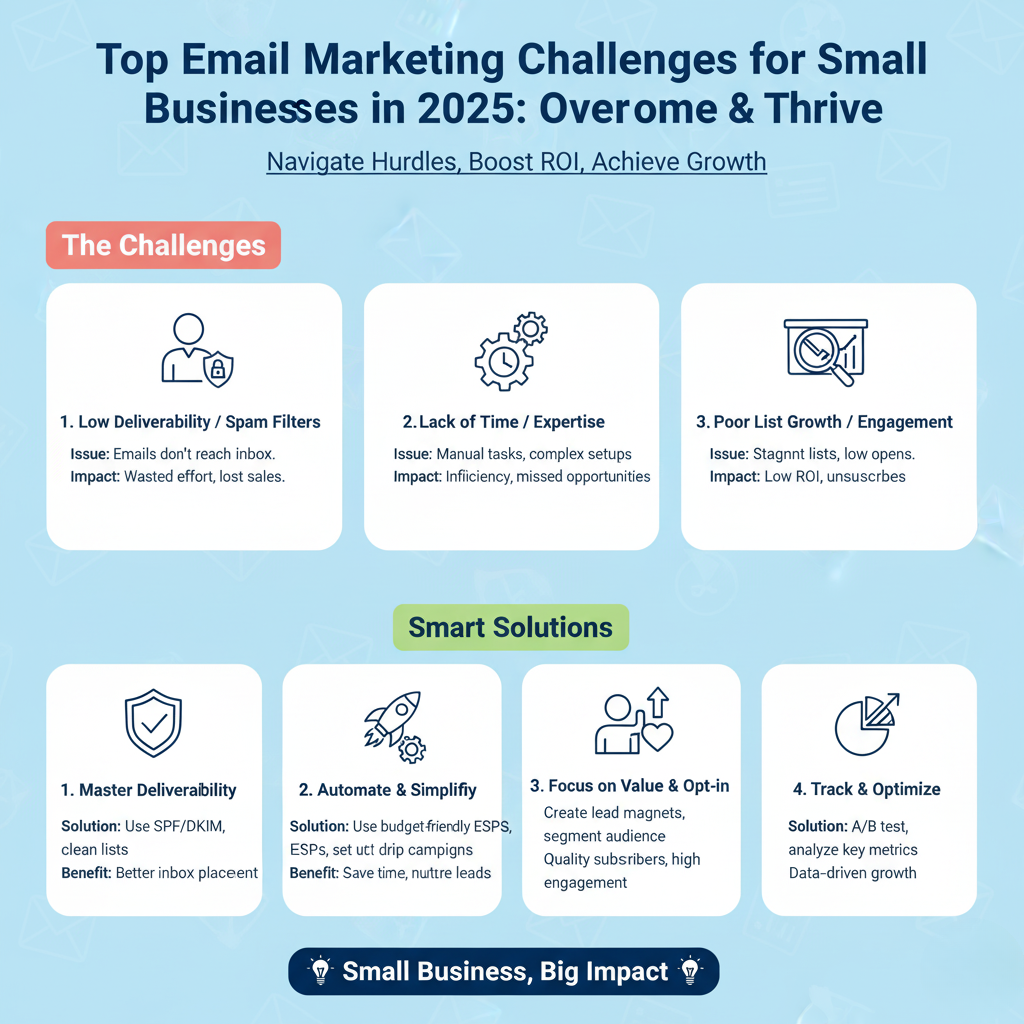 Top Email Marketing Challenges for Small Businesses in 2025: Overcome & Thrive