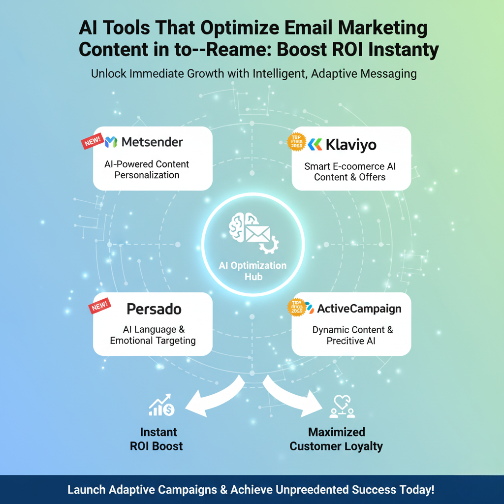 Ai Tools That Optimize Email Marketing Content in Real-Time: Boost ROI Instantly
