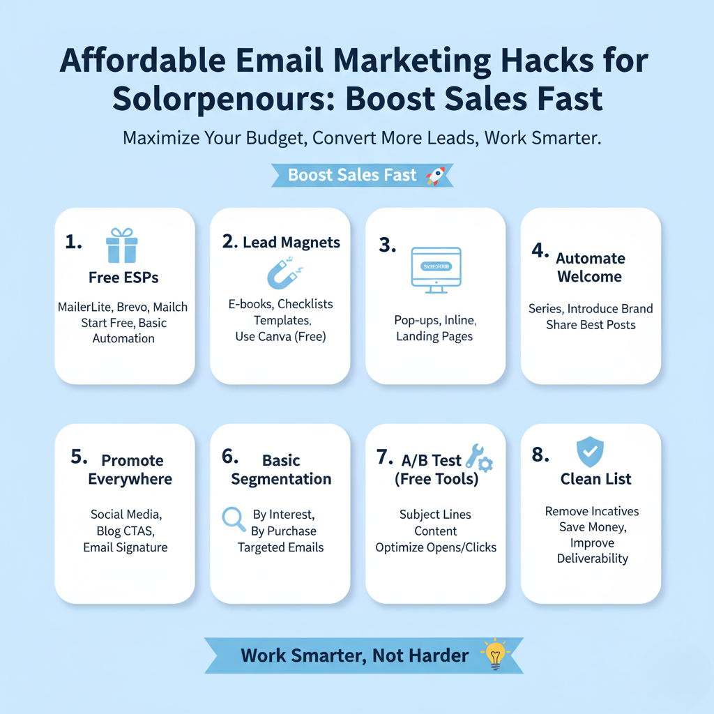 Affordable Email Marketing Hacks for Solopreneurs: Boost Sales Fast