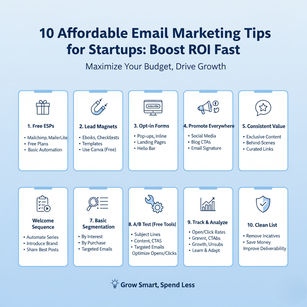 10 Affordable Email Marketing Tips for Startups: Boost ROI Fast