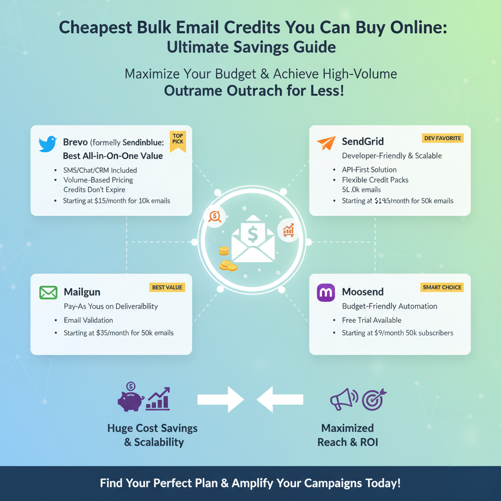 Cheapest Bulk Email Credits You Can Buy Online: Ultimate Savings Guide